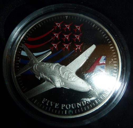 Info-About-24ct-Gold-2015-Jersey-Red-Arrows-�5-Proof-Coin